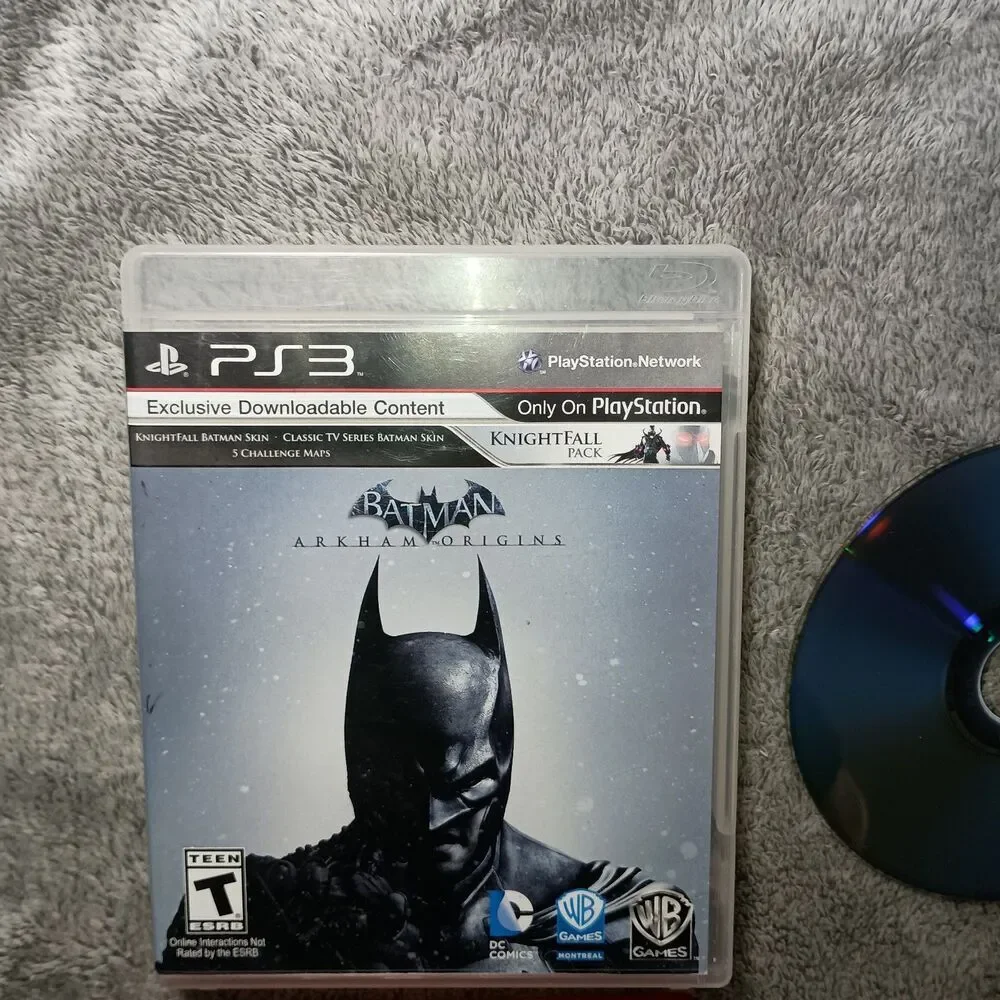 Batman 3 Games Lot Trilogy Arkham Origins W/ Manual Asylum City PlayStation PS3